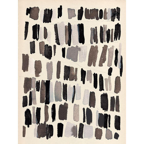 Chalk and Flint III White Modern Wood Framed Art Print by Warren, Annie