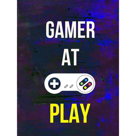 Gamer at Play VI Gold Ornate Wood Framed Art Print with Double Matting by Warren, Annie