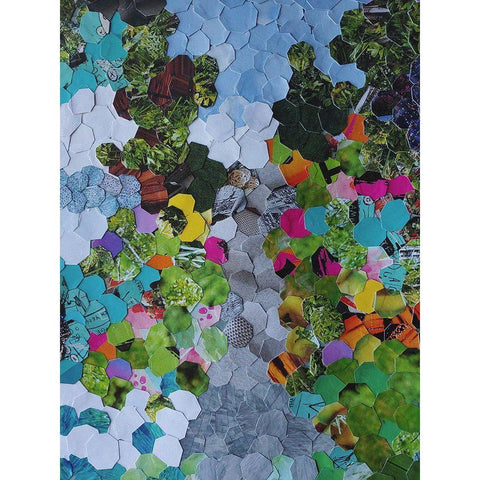 Magenta Garden Black Modern Wood Framed Art Print with Double Matting by Good, Coco