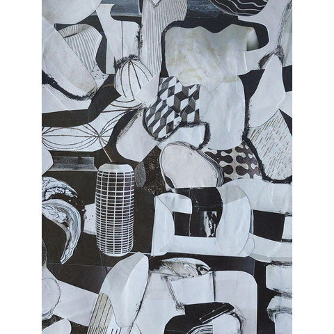 Beverlywood City Forms Black Modern Wood Framed Art Print with Double Matting by Good, Coco