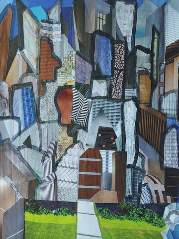 Chicago Grant Park White Modern Wood Framed Art Print with Double Matting by Good, Coco