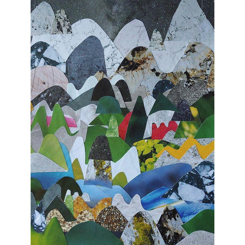 High Sierras Black Modern Wood Framed Art Print with Double Matting by Good, Coco