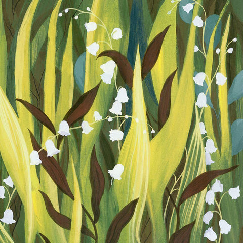 Lily Whispers II Black Modern Wood Framed Art Print with Double Matting by Popp, Grace