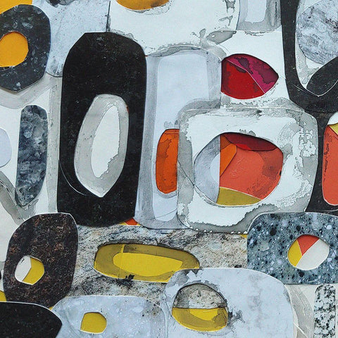 Fruit Collage III Black Modern Wood Framed Art Print by Good, Coco