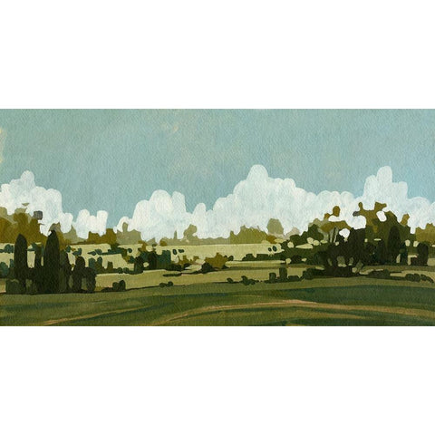 Lush Summer III Gold Ornate Wood Framed Art Print with Double Matting by Caroline, Emma