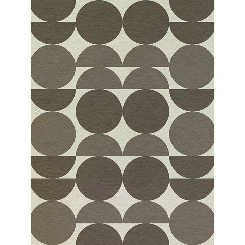 Neutral Subtle Shift II Black Modern Wood Framed Art Print with Double Matting by Caroline, Emma