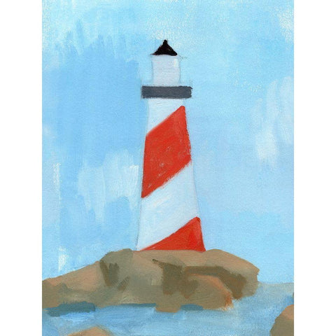 Lookout Point I Black Modern Wood Framed Art Print by Green, Jacob