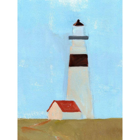 Lookout Point II White Modern Wood Framed Art Print by Green, Jacob