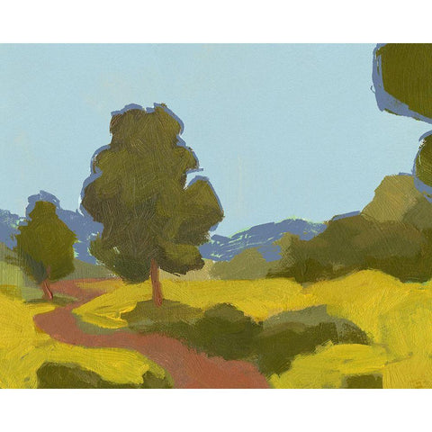 Bright Park I White Modern Wood Framed Art Print by Green, Jacob