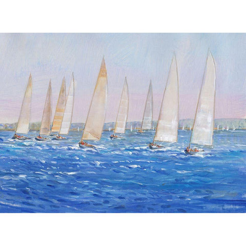 Sailing Event I Gold Ornate Wood Framed Art Print with Double Matting by OToole, Tim