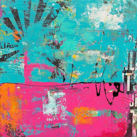 Colorful Emotion Black Ornate Wood Framed Art Print with Double Matting by Ashley, Erin