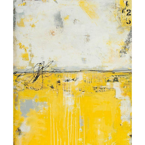 Yellow Bound Gold Ornate Wood Framed Art Print with Double Matting by Ashley, Erin