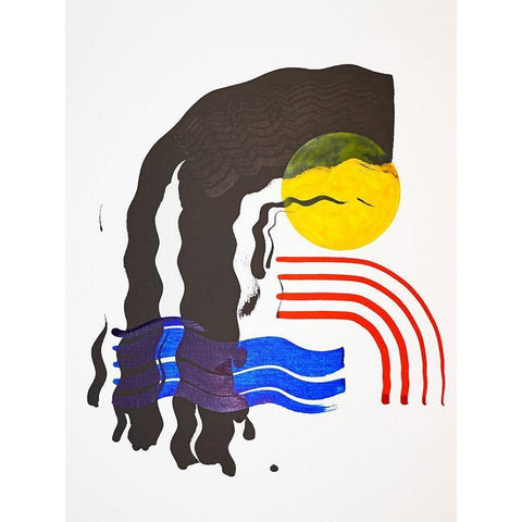 Shifting I Black Modern Wood Framed Art Print by Gianni, Katie