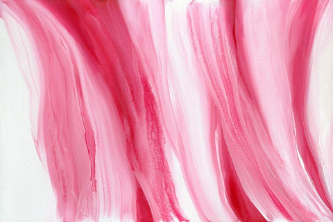 Peppermint Swirl White Modern Wood Framed Art Print with Double Matting by Guererra, Teodora