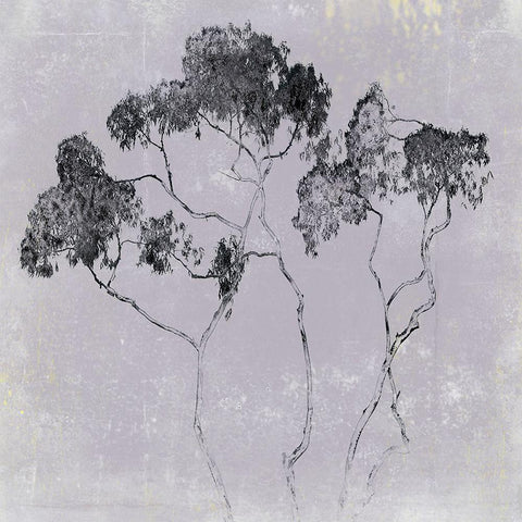 Adajio II White Modern Wood Framed Art Print with Double Matting by Aryai, Sia