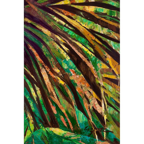 Las Palmas I White Modern Wood Framed Art Print by Wilkins, Suzanne