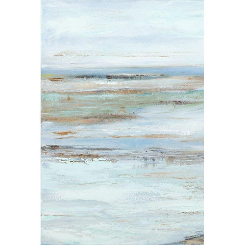 Muted Misty Marsh I Gold Ornate Wood Framed Art Print with Double Matting by Wilkins, Suzanne