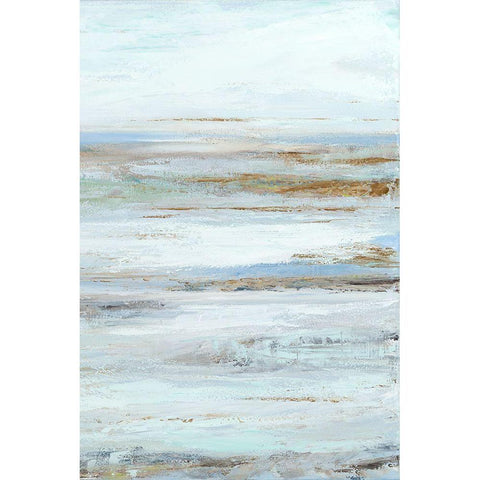 Muted Misty Marsh II Black Modern Wood Framed Art Print with Double Matting by Wilkins, Suzanne