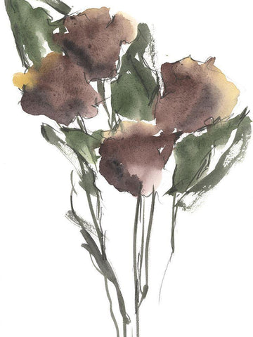 Growing Wild I Black Ornate Wood Framed Art Print with Double Matting by Harper, Ethan