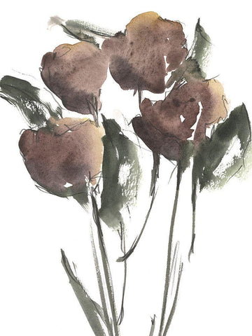 Growing Wild II Black Ornate Wood Framed Art Print with Double Matting by Harper, Ethan