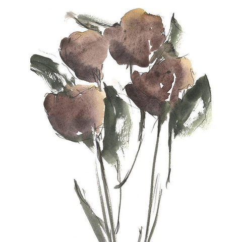 Growing Wild II Black Modern Wood Framed Art Print with Double Matting by Harper, Ethan