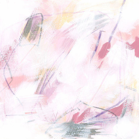 Rose Static II Black Modern Wood Framed Art Print with Double Matting by Vess, June Erica