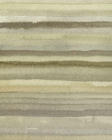 Lines in Neutral II Black Ornate Wood Framed Art Print with Double Matting by Caroline, Emma