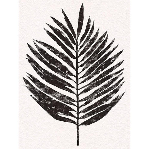 Pressed Tropical Leaf III Black Modern Wood Framed Art Print with Double Matting by Warren, Annie