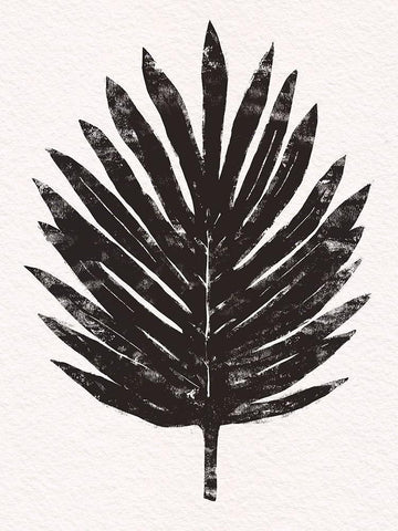 Pressed Tropical Leaf IV White Modern Wood Framed Art Print with Double Matting by Warren, Annie