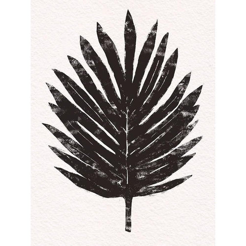 Pressed Tropical Leaf IV Black Modern Wood Framed Art Print by Warren, Annie