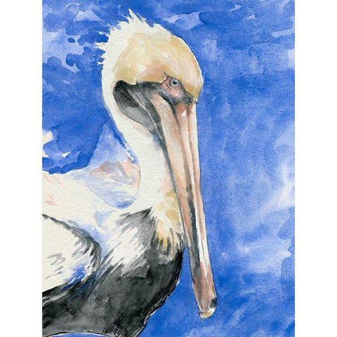 Pelican Pool I Gold Ornate Wood Framed Art Print with Double Matting by Parker, Jennifer Paxton