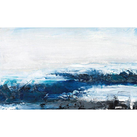 Mysterious Sea I White Modern Wood Framed Art Print by Bramma, Lila