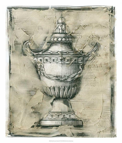 Printed Decorative Ornament IV Black Ornate Wood Framed Art Print with Double Matting by Harper, Ethan