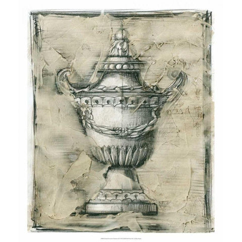 Printed Decorative Ornament IV White Modern Wood Framed Art Print by Harper, Ethan