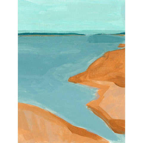 Out on the Sandbar I Black Modern Wood Framed Art Print by Green, Jacob