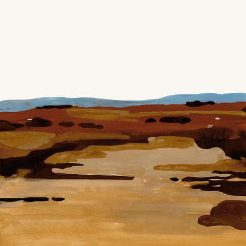 Red Desert I Black Modern Wood Framed Art Print by Green, Jacob