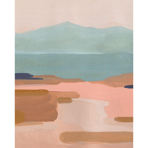 Desert Sunrise I White Modern Wood Framed Art Print by Green, Jacob