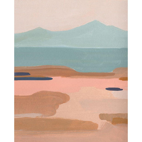 Desert Sunrise II White Modern Wood Framed Art Print by Green, Jacob