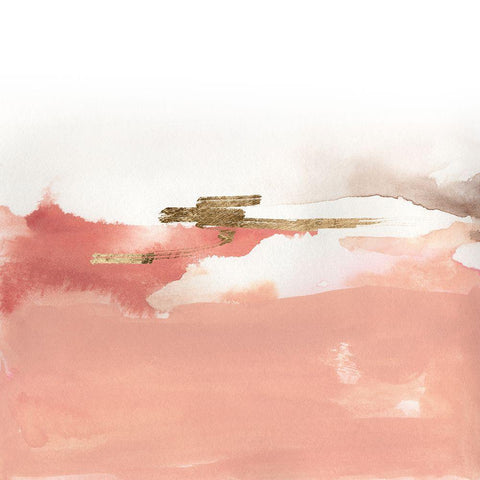 Rose Lake I Black Modern Wood Framed Art Print by Green, Jacob