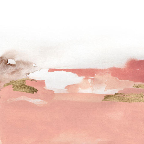 Rose Lake II White Modern Wood Framed Art Print by Green, Jacob