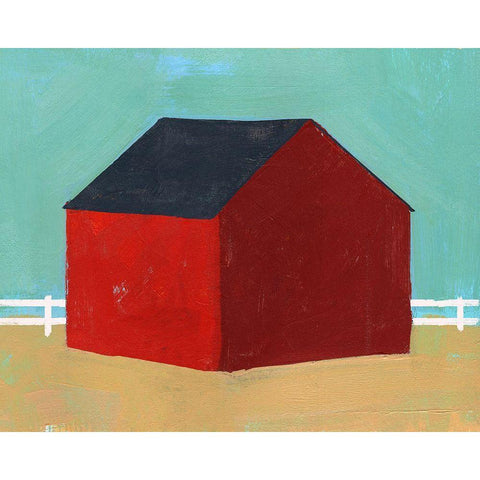 Big Red One III Gold Ornate Wood Framed Art Print with Double Matting by Green, Jacob