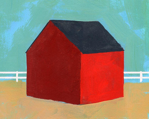 Big Red One IV Black Ornate Wood Framed Art Print with Double Matting by Green, Jacob