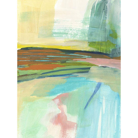Radiant Horizon IV Black Modern Wood Framed Art Print with Double Matting by Warren, Annie