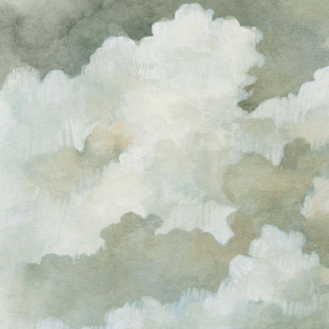 Quiet Clouds I Gold Ornate Wood Framed Art Print with Double Matting by Caroline, Emma