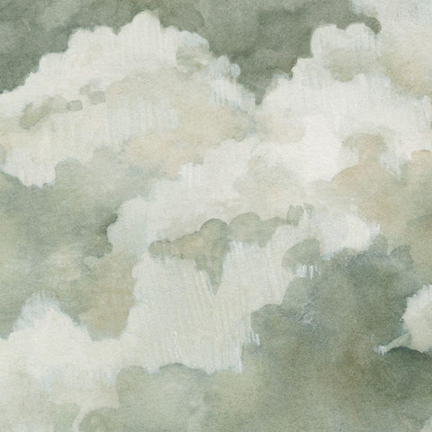 Quiet Clouds II Black Modern Wood Framed Art Print by Caroline, Emma