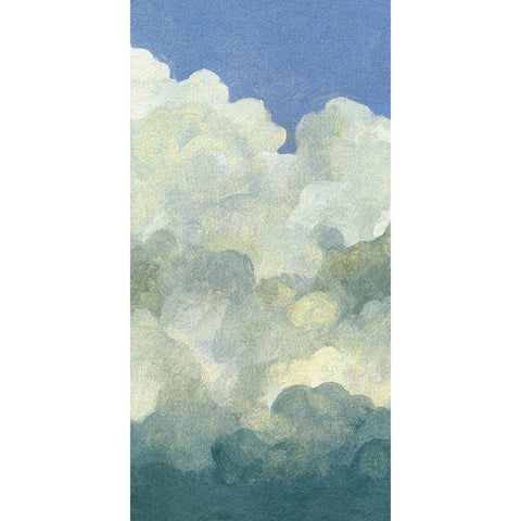 Cumulus Tower I Black Modern Wood Framed Art Print with Double Matting by Caroline, Emma