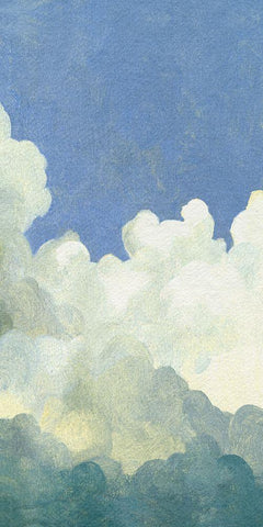 Cumulus Tower IV Black Ornate Wood Framed Art Print with Double Matting by Caroline, Emma