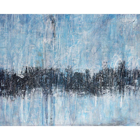 Evanescent Black Modern Wood Framed Art Print by Schicker, Joshua