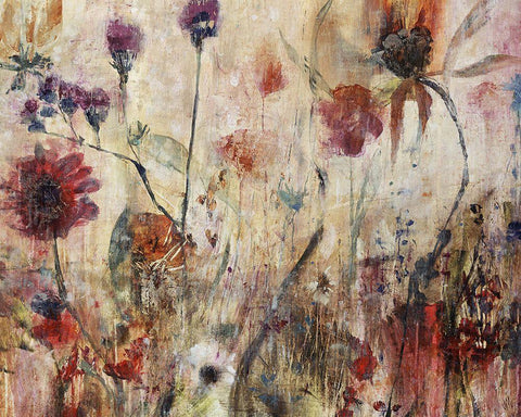 Illuminated Nature White Modern Wood Framed Art Print with Double Matting by Maas, Jodi