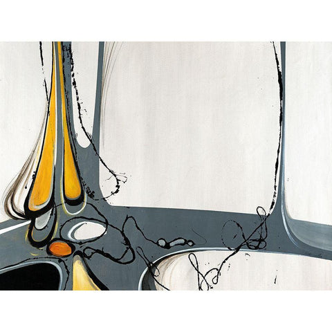 Jute Black Modern Wood Framed Art Print with Double Matting by Edmunds, Sydney